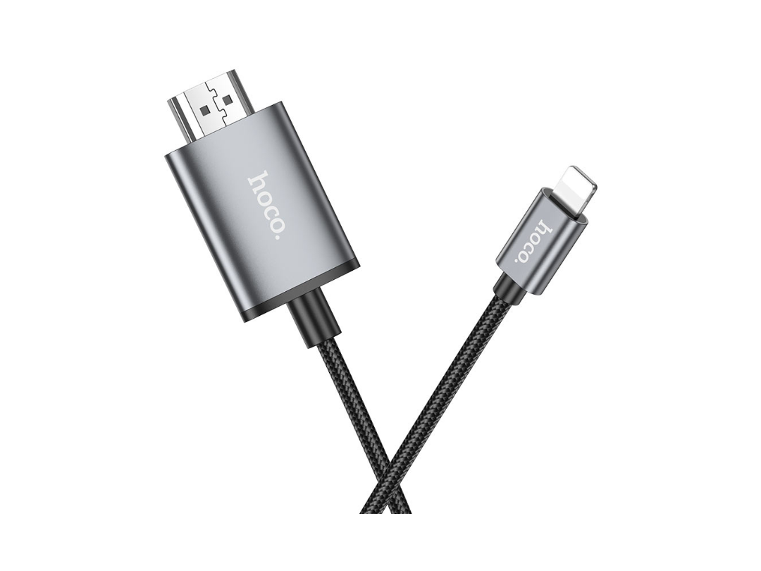كابل Hoco UA27 HD على الشاشة من iPhone إلى HDTV (من Lightning إلى HDMI) كابل Hoco UA27 HD على الشاشة من iPhone إلى HDTV (من Lightning إلى HDMI)